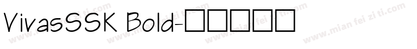 VivasSSK Bold字体转换